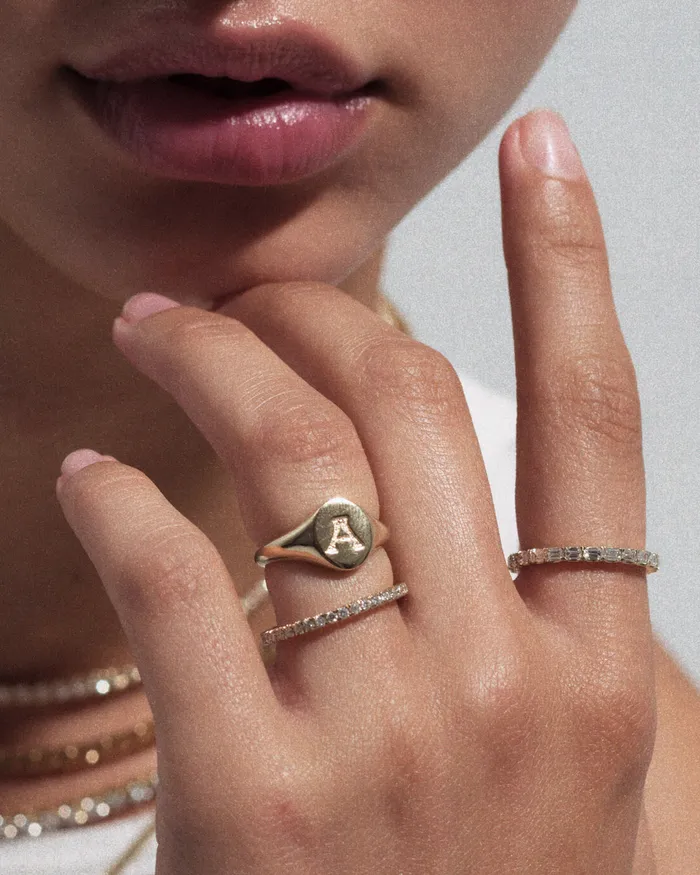 Luv Aj Fine Oval Signet Ring Vintage Rings