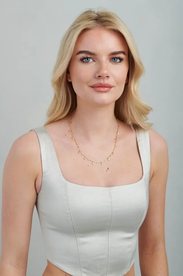 Necklaces Gemlet Dangle CZ Necklace