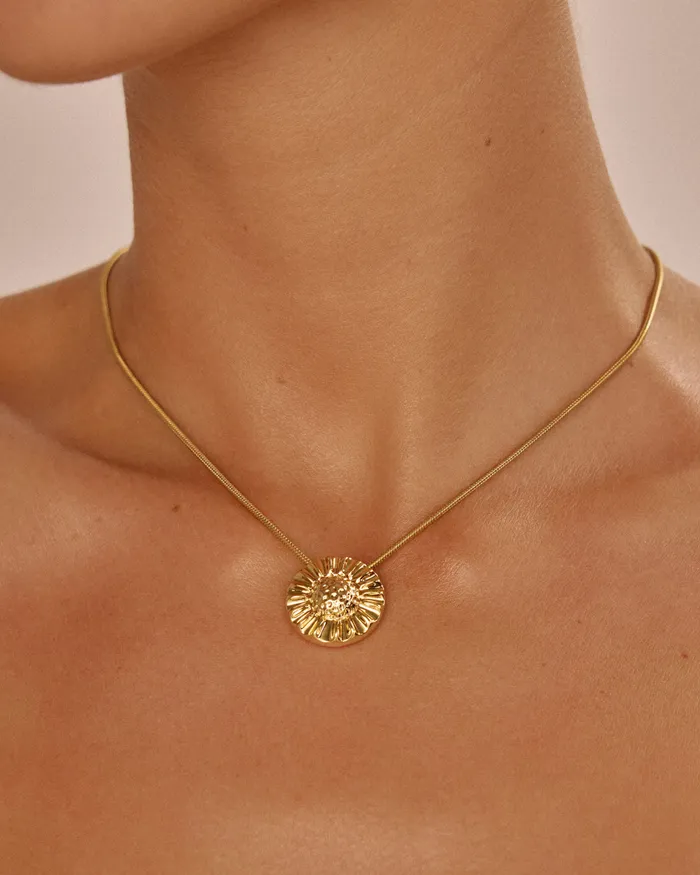 Necklaces Luv Aj The Sunflower Pendant Necklace Necklaces Luv Aj The Sunflower Pendant Necklace