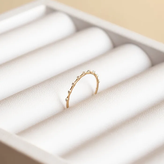 Rings Suetables 14K Gold Mini Sparkle Ring