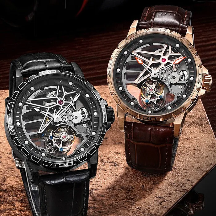 Skulds Foresight Fivepointed Star Series Mechanical Movement Watch Viking Trinkets Watches
