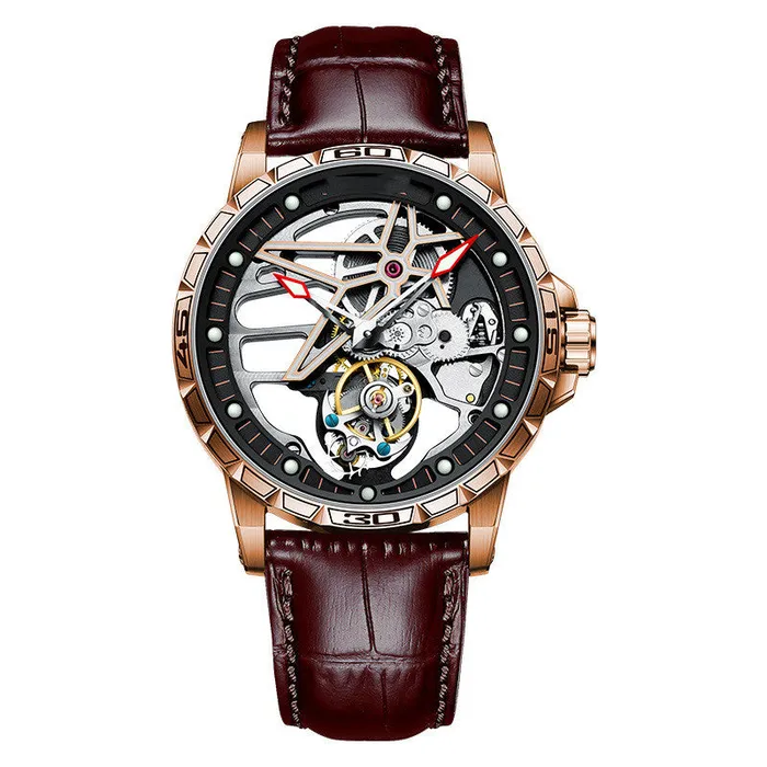 Skulds Foresight Fivepointed Star Series Mechanical Movement Watch Viking Trinkets Watches