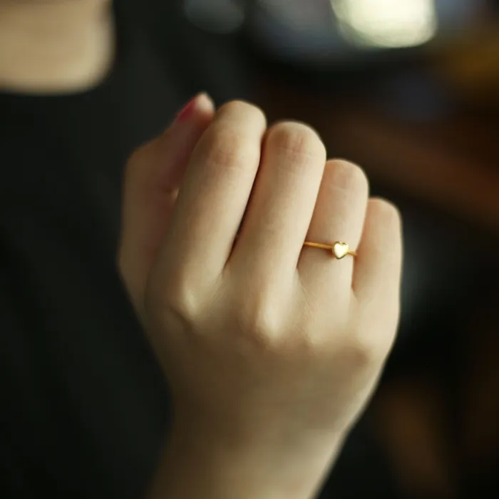 Tiny Heart Ring LOULOUROSE Rings