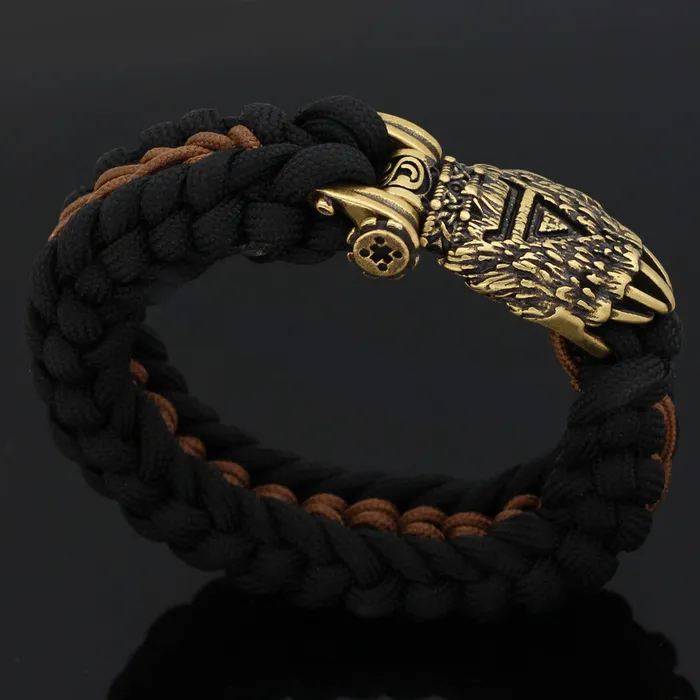 Viking Trinkets Berserker Rage Nordic New Hand Woven Bear Claw Bracelet Bracelets