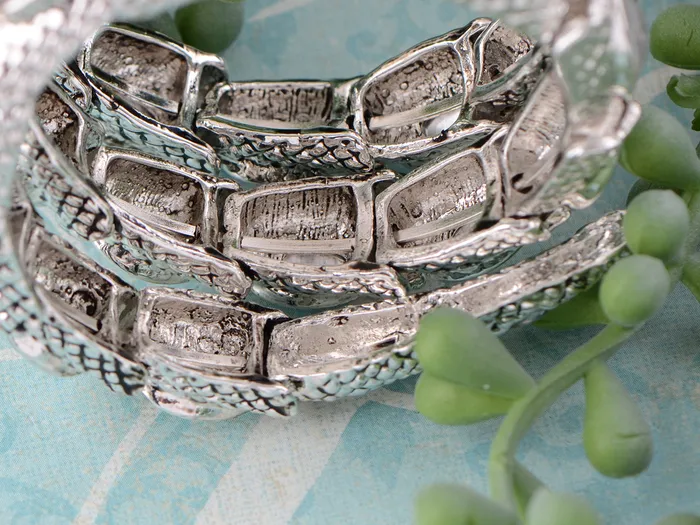 Alilang Bracelets Egyptian Snake Stretchable Cuff Wrap Bracelet