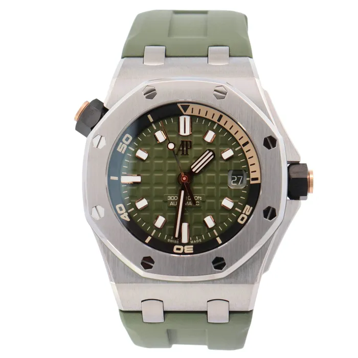 Audemars Piguet Royal Oak Offshore Diver 42mm Watch Ref 15720STOOA052CA01 Happy Jewelers Watches Audemars Piguet Royal Oak Offshore Diver 42mm Watch Ref 15720STOOA052CA01 Happy Jewelers Watches