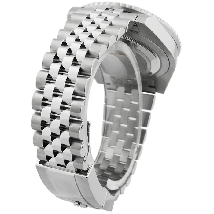 Bracelets Happy Jewelers Rolex Mens GMTMaster II BATGIRL Stainless steel 40mm Black Dot Dial Watch Reference 126710BLNR
