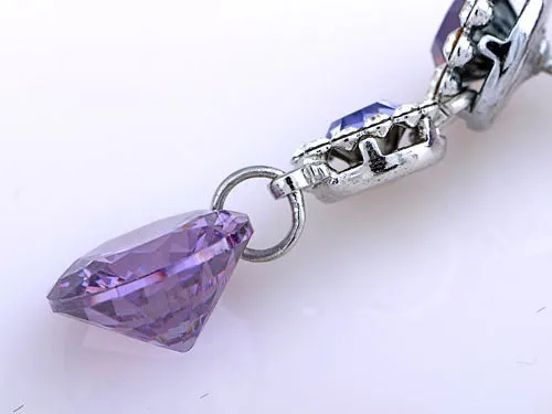 Earrings Alilang Swarovski Crystal Element Silver Purple Floral Flower Daisy Dangle Earrings Earrings Alilang Swarovski Crystal Element Silver Purple Floral Flower Daisy Dangle Earrings
