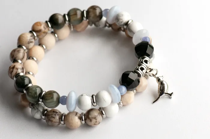 Fierce Lynx Designs Black Capped Chickadee Bracelet Duo Bracelets