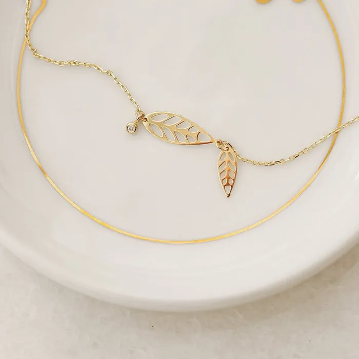Gelin Diamond Bracelets Diamond Leaf Bracelet