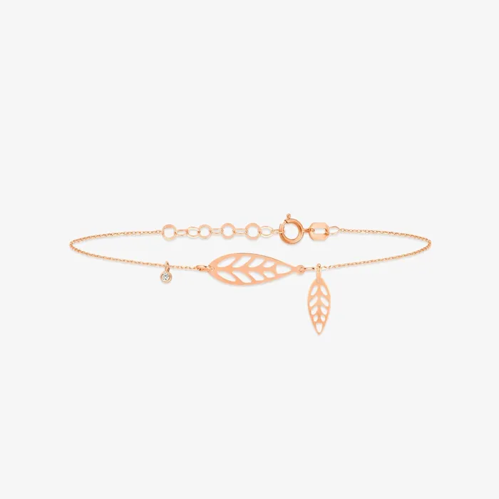 Gelin Diamond Bracelets Diamond Leaf Bracelet