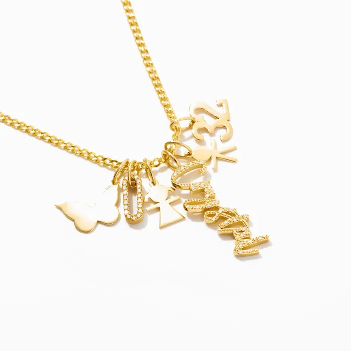 Gelin Diamond Charm Necklaces Butterfly Charm