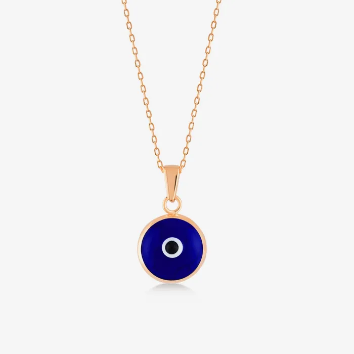 Gelin Diamond Necklaces Navy Blue Evil Eye Necklace