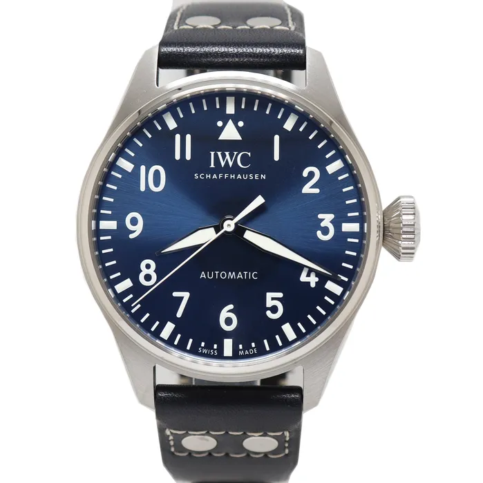 Happy Jewelers IWC Mens Big Pilot Stainless Steel 43mm Blue Arabic Dial Watch Reference IW329303 Watches Happy Jewelers IWC Mens Big Pilot Stainless Steel 43mm Blue Arabic Dial Watch Reference IW329303 Watches