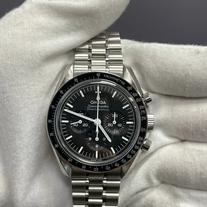 Happy Jewelers Omega Speedmaster 42mm Black Dial Watch Ref 31030425001002 Watches Happy Jewelers Omega Speedmaster 42mm Black Dial Watch Ref 31030425001002 Watches