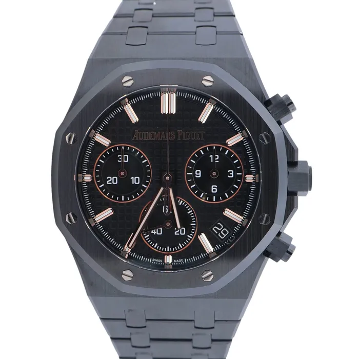 Happy Jewelers Watches Audemars Piguet Royal Oak 41mm Black Dial Watch Ref 26240CEOO1225CE01 Happy Jewelers Watches Audemars Piguet Royal Oak 41mm Black Dial Watch Ref 26240CEOO1225CE01