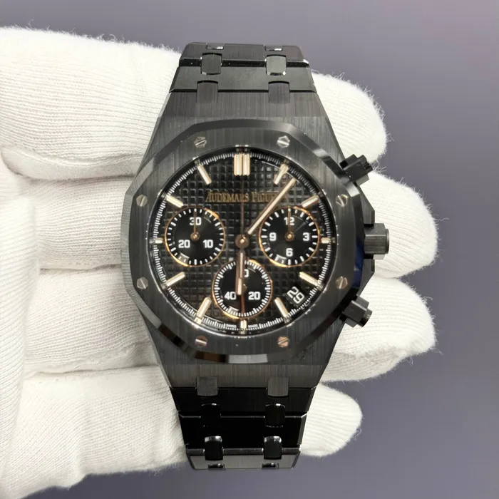 Happy Jewelers Watches Audemars Piguet Royal Oak 41mm Black Dial Watch Ref 26240CEOO1225CE01 Happy Jewelers Watches Audemars Piguet Royal Oak 41mm Black Dial Watch Ref 26240CEOO1225CE01