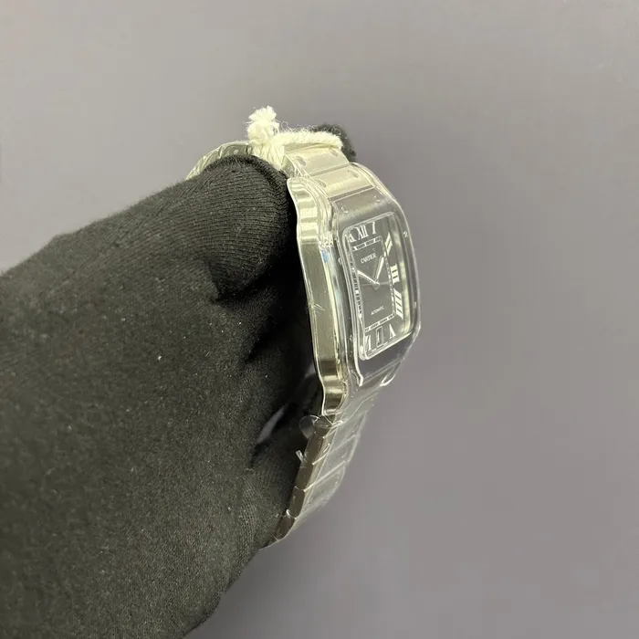Happy Jewelers Watches Cartier Santos 40mm Grey Dial Watch Ref WSSA0037 Happy Jewelers Watches Cartier Santos 40mm Grey Dial Watch Ref WSSA0037