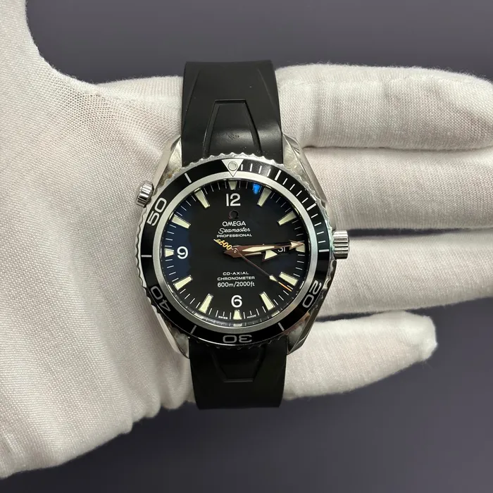 Happy Jewelers Watches Omega Seamaster 455mm Black Dial Watch Ref 29075091 Happy Jewelers Watches Omega Seamaster 455mm Black Dial Watch Ref 29075091
