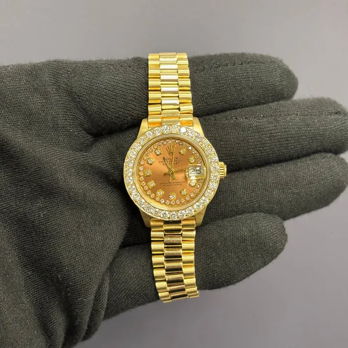Happy Jewelers Watches Rolex Datejust 26mm Salmon Dial Watch Ref 6917 Happy Jewelers Watches Rolex Datejust 26mm Salmon Dial Watch Ref 6917