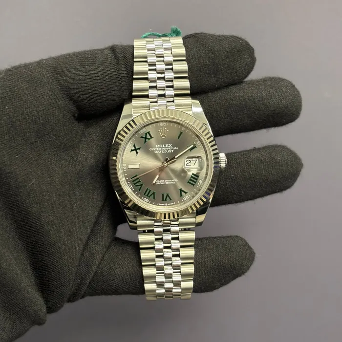 Happy Jewelers Watches Rolex Datejust 41mm Wimbledon Dial Watch Ref 126334 Happy Jewelers Watches Rolex Datejust 41mm Wimbledon Dial Watch Ref 126334