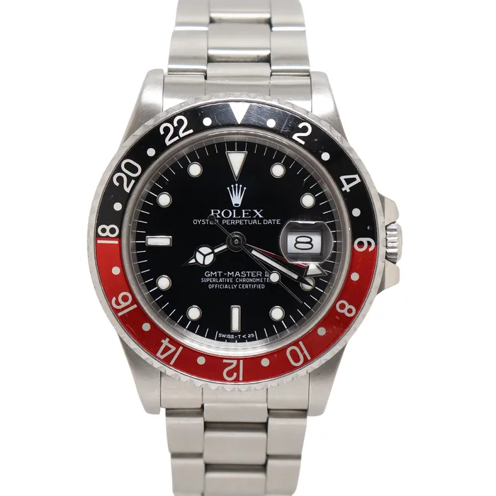 Happy Jewelers Watches Rolex GMTMaster II 40mm Black Dial Watch Ref 16710 Happy Jewelers Watches Rolex GMTMaster II 40mm Black Dial Watch Ref 16710