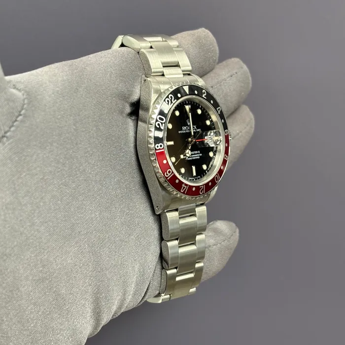 Happy Jewelers Watches Rolex GMTMaster II 40mm Black Dial Watch Ref 16710 Happy Jewelers Watches Rolex GMTMaster II 40mm Black Dial Watch Ref 16710