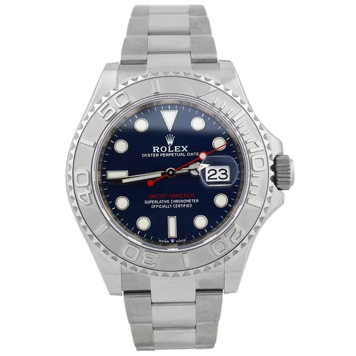 Happy Jewelers Watches Rolex YachtMaster 40mm Blue Dial Watch Ref 126622