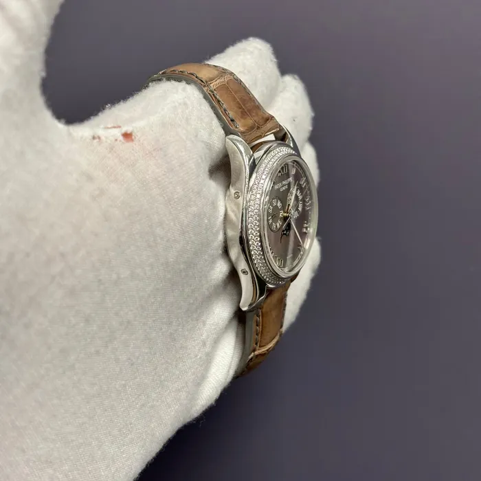 Patek Philippe Annual Calendar 37mm MOP Dial Watch Ref 4936G001 Happy Jewelers Watches Patek Philippe Annual Calendar 37mm MOP Dial Watch Ref 4936G001 Happy Jewelers Watches