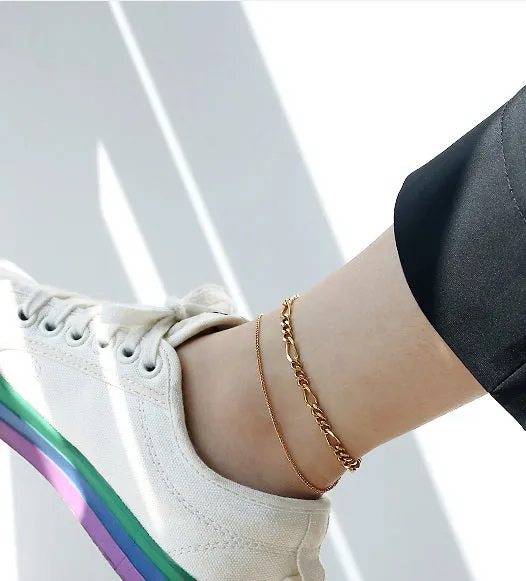 PreStyled Sets Refined by AnnaKaci Double Layered Gold Anklet