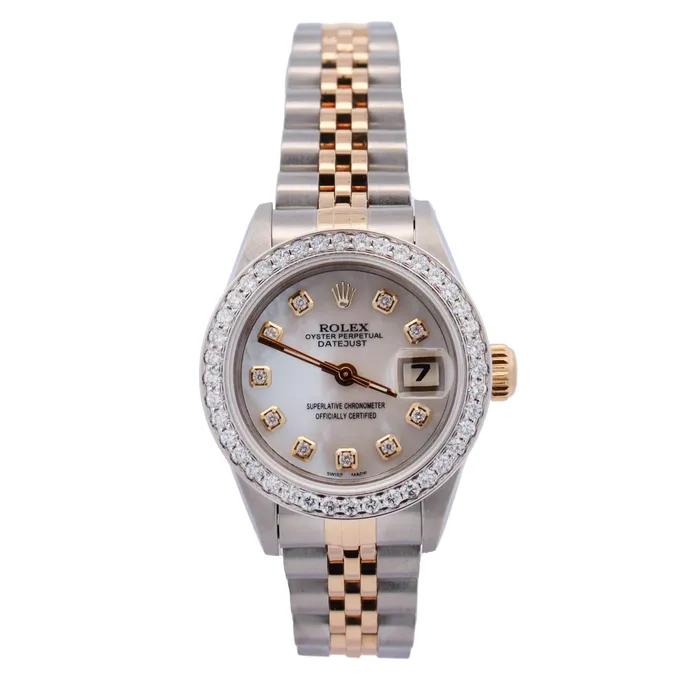 Rolex Datejust 26mm MOP Dial Watch Ref 69173 Happy Jewelers Watches Rolex Datejust 26mm MOP Dial Watch Ref 69173 Happy Jewelers Watches
