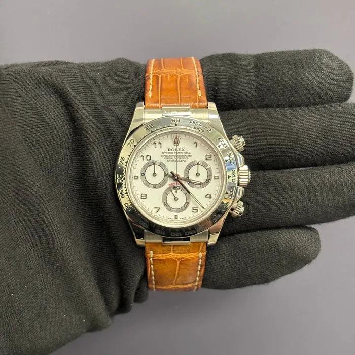 Rolex Daytona 40mm White Dial Watch Ref 116519 Happy Jewelers Watches Rolex Daytona 40mm White Dial Watch Ref 116519 Happy Jewelers Watches