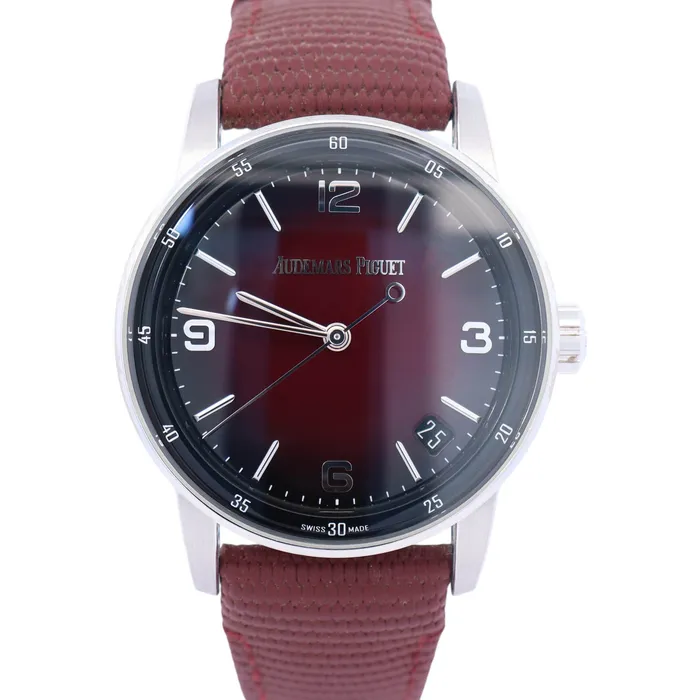 Watches Happy Jewelers Audemars Piguet Code 1159 41mm Burgundy Dial Watch Ref 15210BCOOA500KB01 Watches Happy Jewelers Audemars Piguet Code 1159 41mm Burgundy Dial Watch Ref 15210BCOOA500KB01