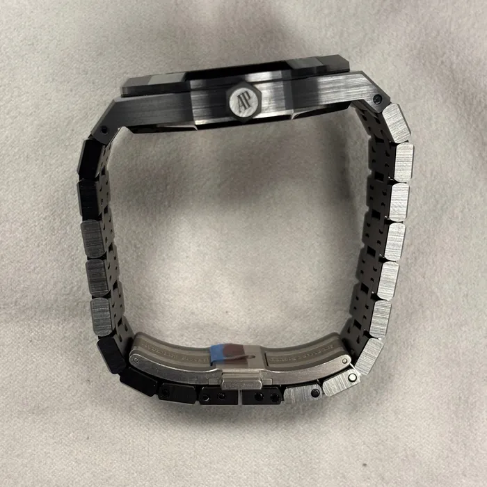 Watches Happy Jewelers Audemars Piguet Royal Oak 41mm Pink Dial Watch Ref 15416CEOO1225CE02 Watches Happy Jewelers Audemars Piguet Royal Oak 41mm Pink Dial Watch Ref 15416CEOO1225CE02