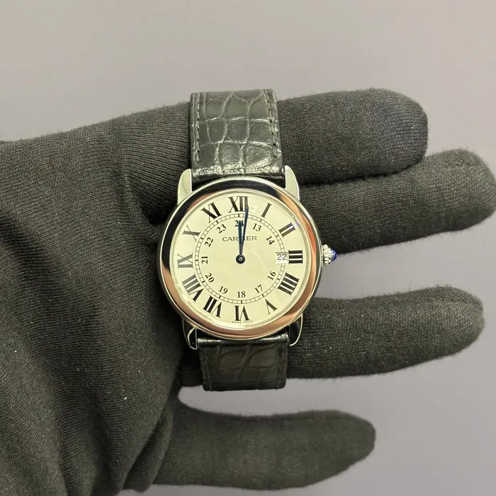 Watches Happy Jewelers Cartier Ronde 36mm Silver Dial Watch Ref W6700255 Watches Happy Jewelers Cartier Ronde 36mm Silver Dial Watch Ref W6700255