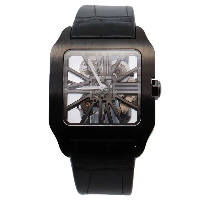 Watches Happy Jewelers Cartier Santos Dumont Titanium 474 x 366mm Skelton Dial Watch Reference W2020052 Watches Happy Jewelers Cartier Santos Dumont Titanium 474 x 366mm Skelton Dial Watch Reference W2020052