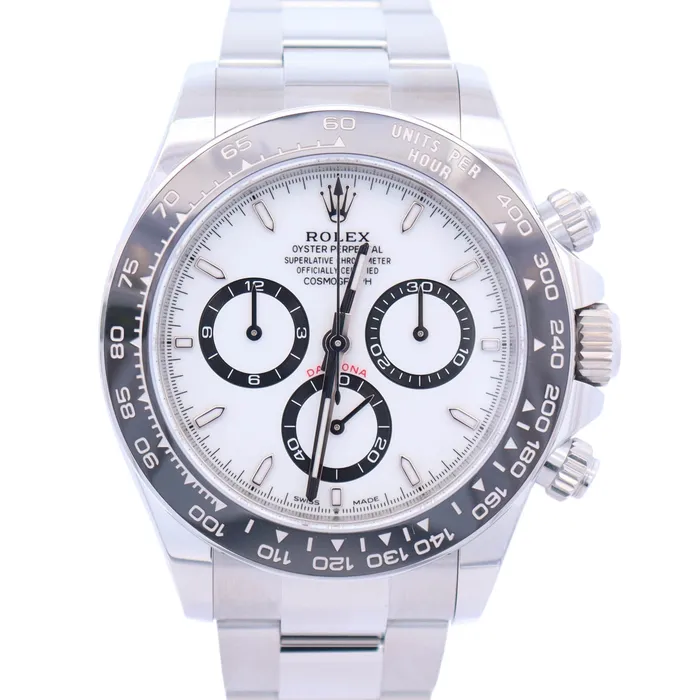Watches Happy Jewelers Rolex Daytona 40mm White Dial Watch Ref 126500LN