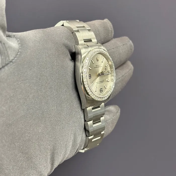 Watches Happy Jewelers Rolex Oyster Perpetual 34mm Silver Dial Watch Ref 114200 Watches Happy Jewelers Rolex Oyster Perpetual 34mm Silver Dial Watch Ref 114200