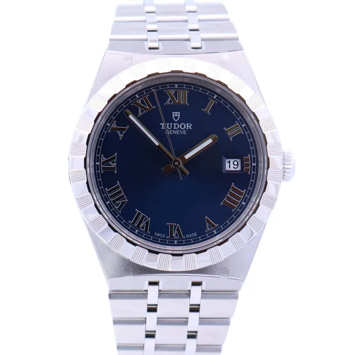 Watches Happy Jewelers Tudor Royal 38mm Stainless Steel Blue Dial Watch Ref 28500 Watches Happy Jewelers Tudor Royal 38mm Stainless Steel Blue Dial Watch Ref 28500
