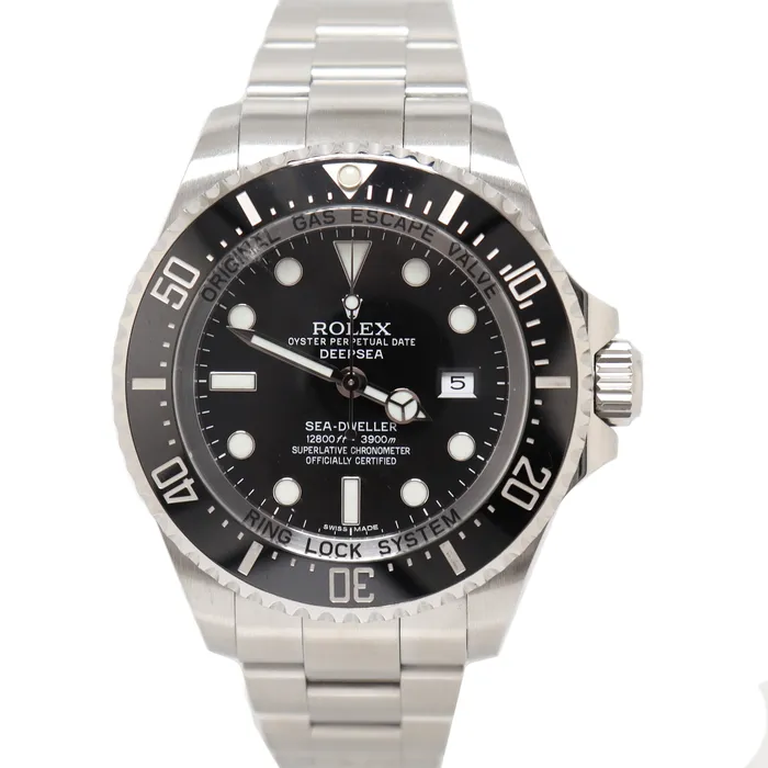 Watches Rolex SeaDweller 44mm Black Dial Watch Ref 116660 Happy Jewelers