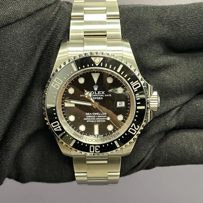 Watches Rolex SeaDweller 44mm Black Dial Watch Ref 136660 Happy Jewelers Watches Rolex SeaDweller 44mm Black Dial Watch Ref 136660 Happy Jewelers