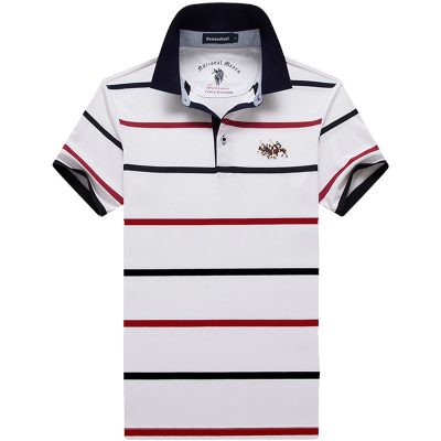 Polo Mezza Manicaianca A Righe Rosse Us 1350  | Polo Uomo Abbigliamento Polo